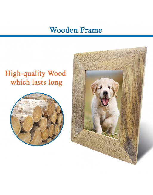  Wooden Picture Frame 8x10 Inch Made to Display 5x7 Inch Pics Photo Frames-HKFM003