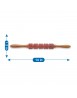 Housans Rose Wood Handheld 14” Acupressure Roller Unisex Massager Full Body Pain Relief for Calf Back Neck Shoulder Deep Tissue Muscle Relaxation Massage Therapy Self Massager HKMP002