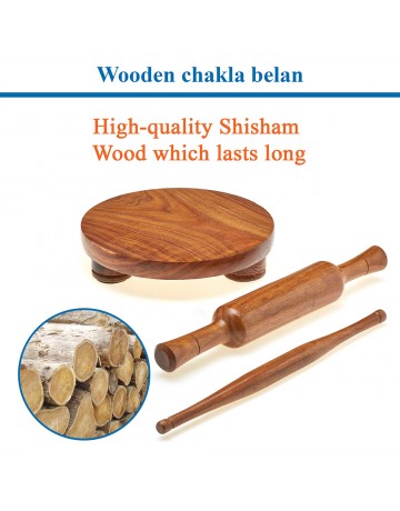 9" Chakla Belan Set Polpat 2" Belan - HKKW003