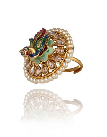 HASTKARI PEACOCK RING
